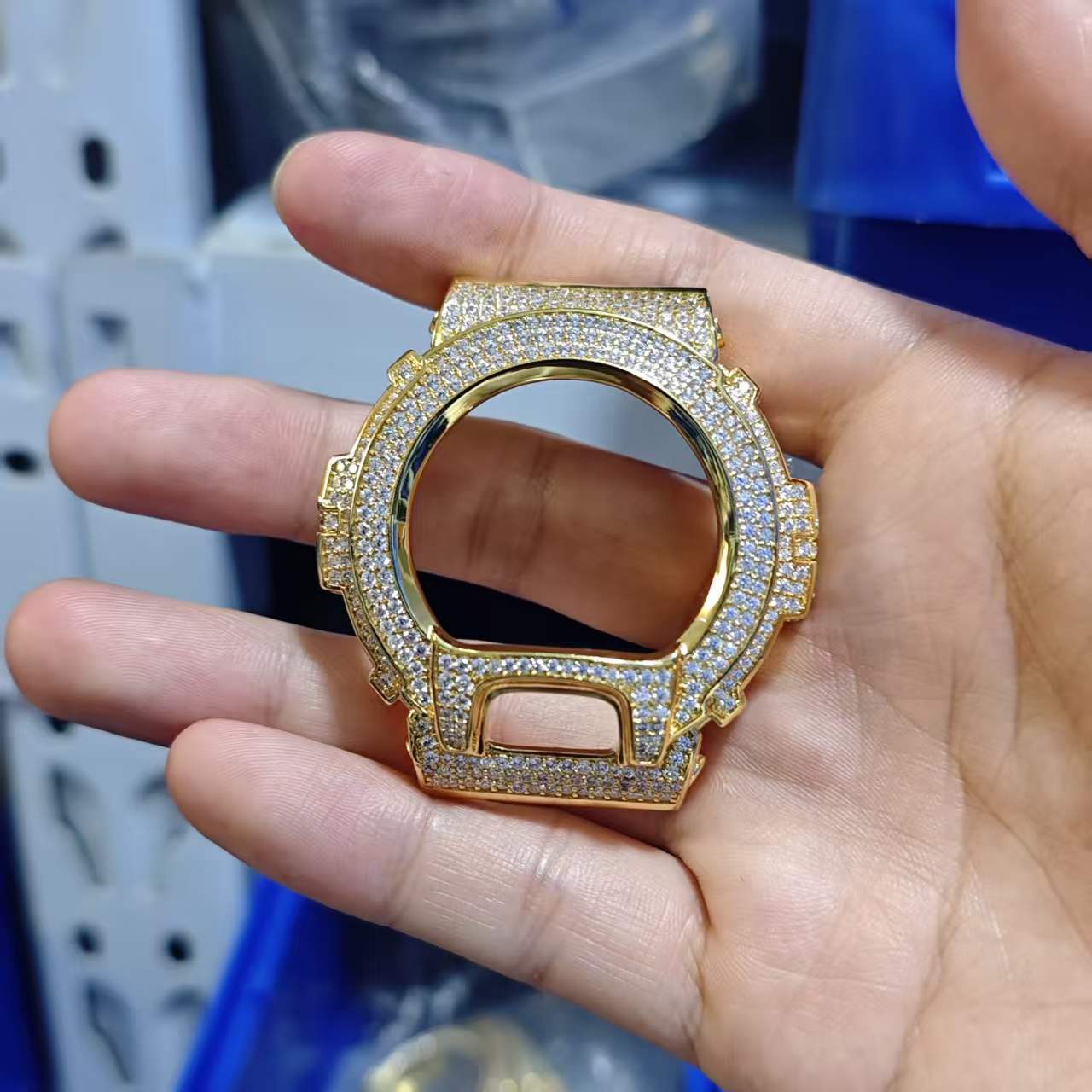 Stones Watches & Jewelry In Sweden Ab - UWIN 아이스드 아웃 파베 세팅 모이사나이트/CZ