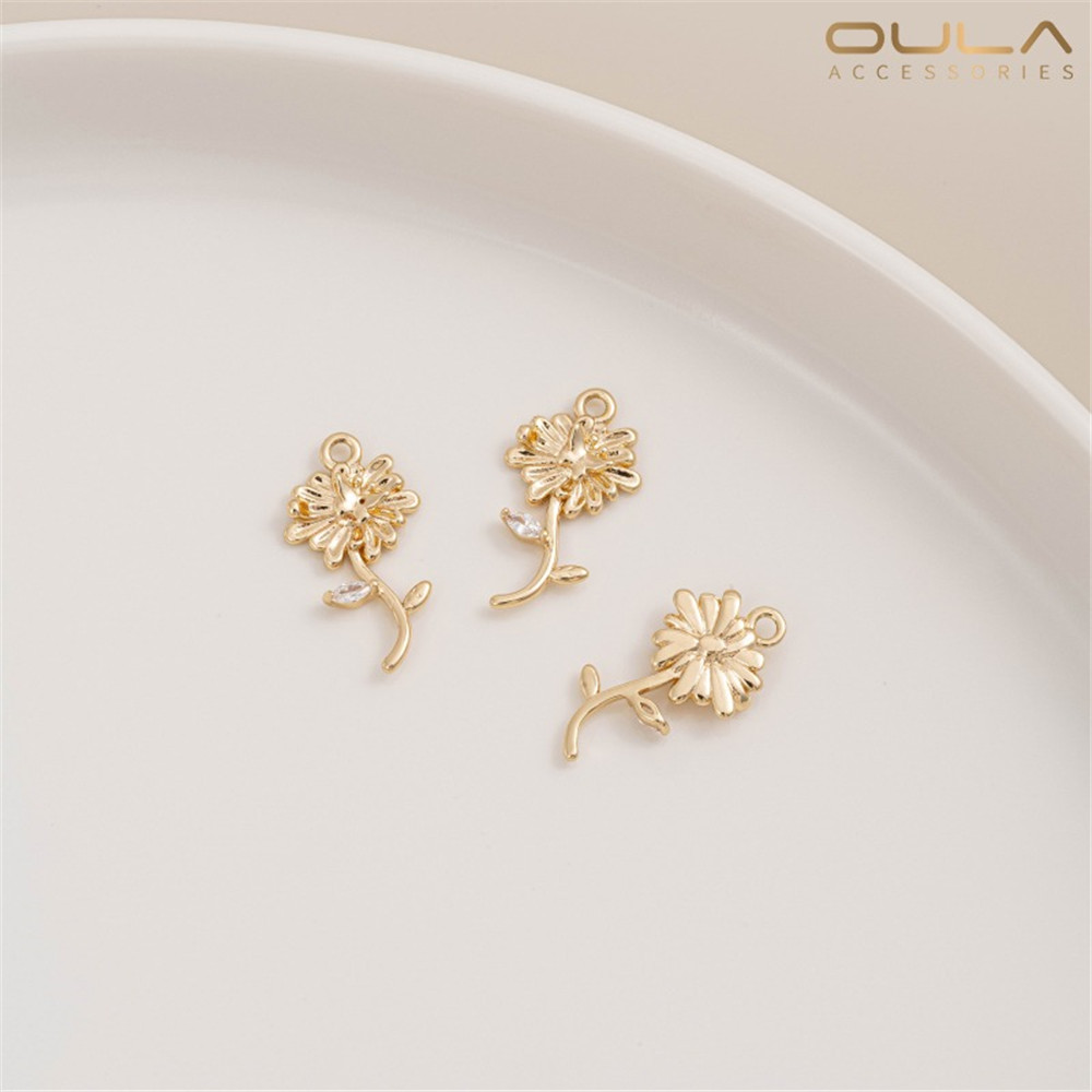 Rose Gold Bracelet - 1PCS 14K 금도금 및 지르콘 상감