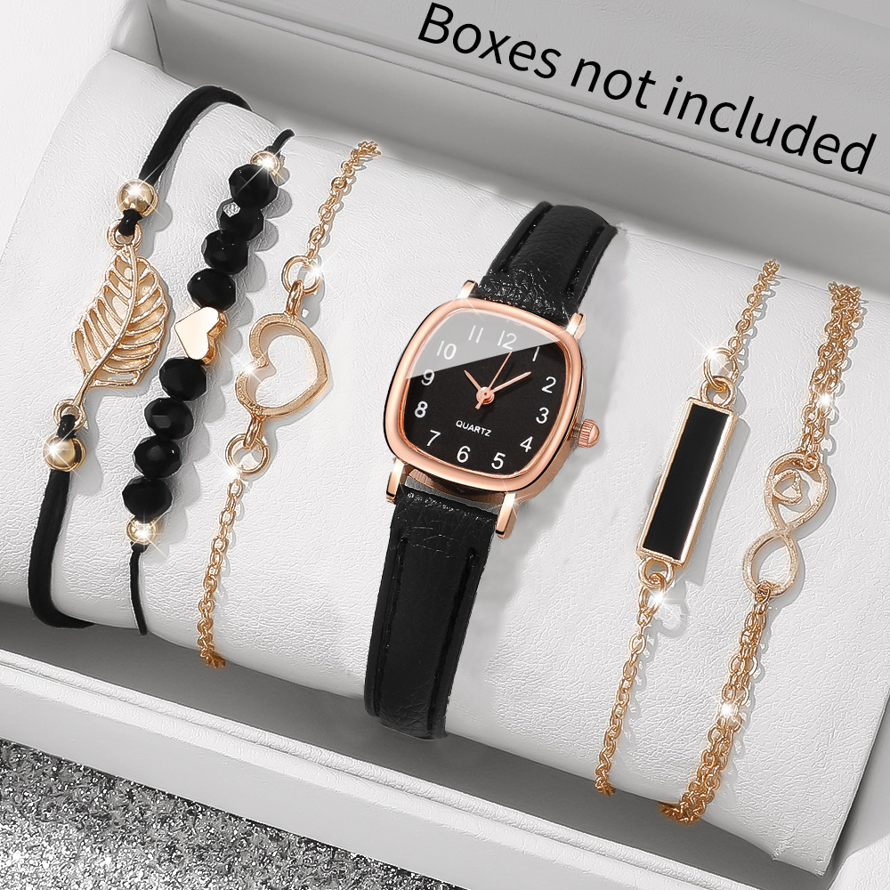 Jewelry Like Watches - 6개입 쿼츠 시계 및 주얼리 세트,