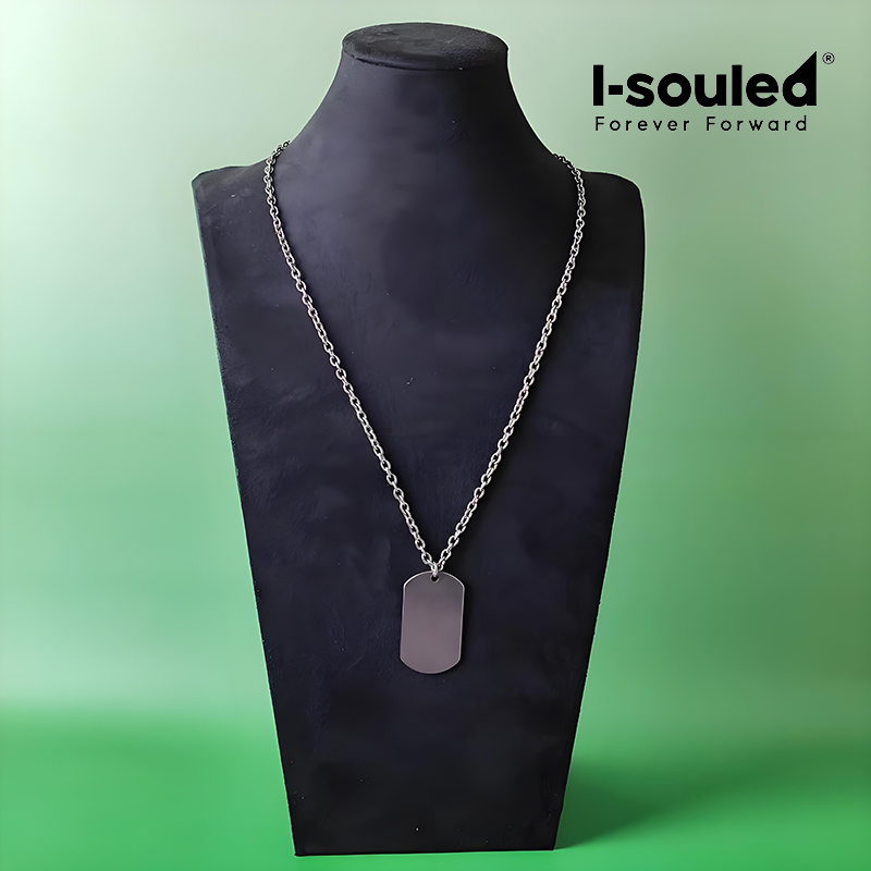남성용 티타늄 도그 태그 목걸이 스톤 워시드 무광 밀리 - Mens Dog Tag Necklace 리뷰 및 가격