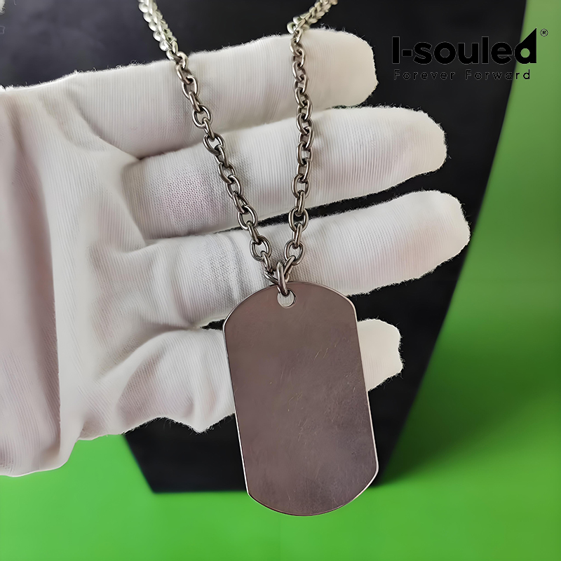 남성용 티타늄 도그 태그 목걸이 스톤 워시드 무광 밀리 - Mens Dog Tag Necklace 리뷰 및 가격