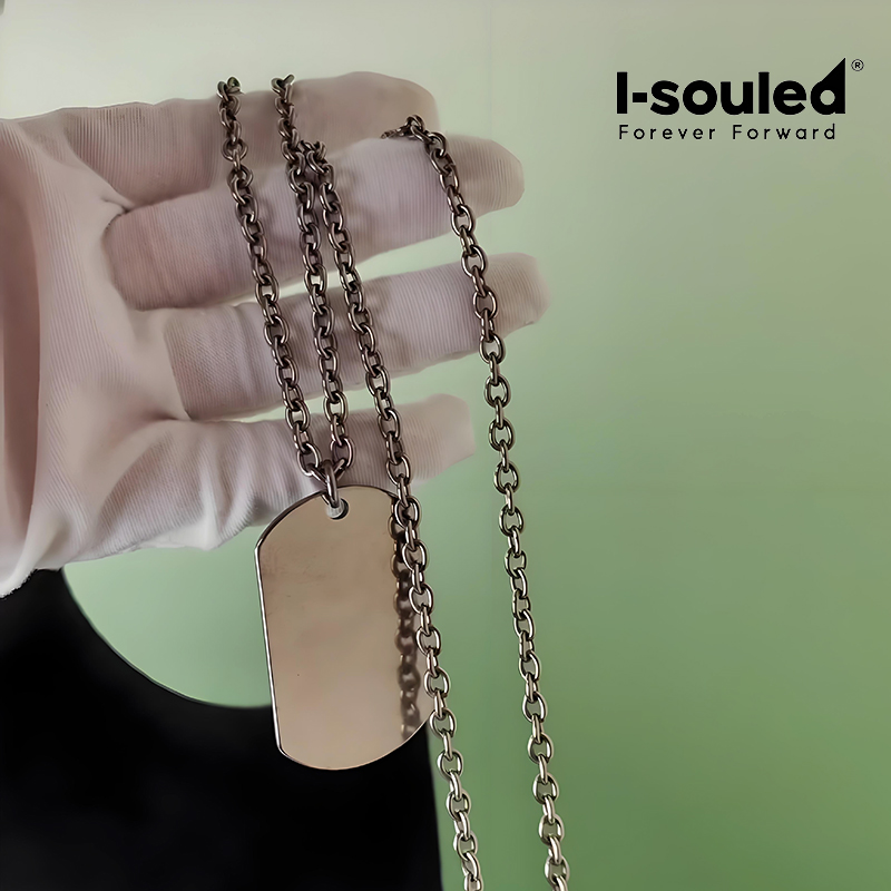 남성용 티타늄 도그 태그 목걸이 스톤 워시드 무광 밀리 - Mens Dog Tag Necklace 리뷰 및 가격