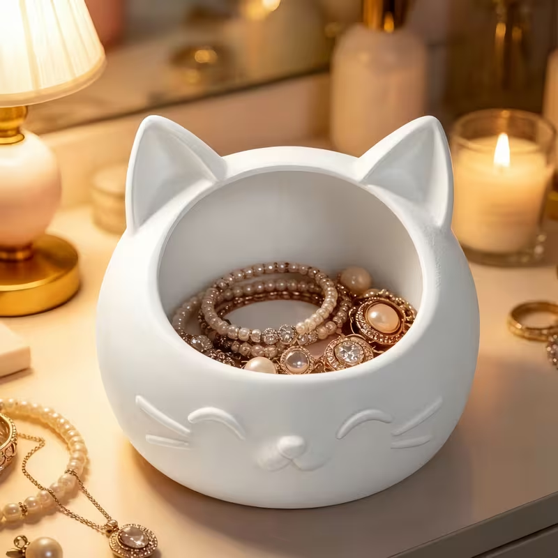 미니 만화 고양이 모양 수납함 귀여운 침대 옆 정리함, - Jewelry Like Watches 리뷰 및 가격