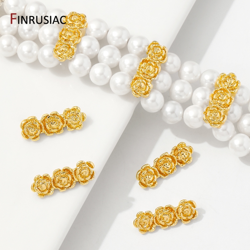 18K 금도금 황동 장미꽃 비즈 분리기 (목걸이 제작용 - Rose Gold Bracelet 리뷰 및 가격