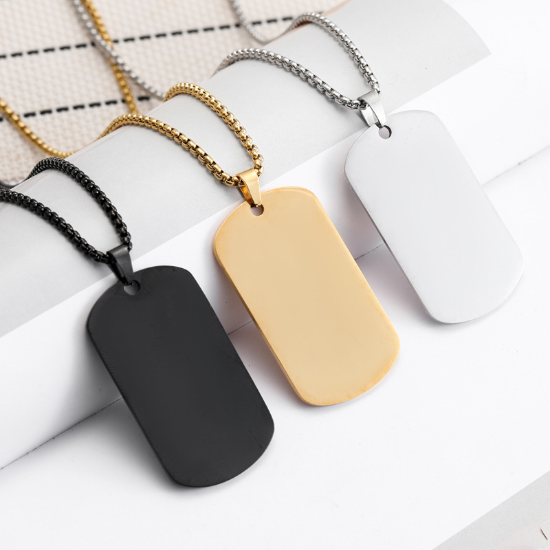 HNSP 무광 스테인리스 스틸 씰 펜던트 도그 태그 목 - Mens Dog Tag Necklace 리뷰 및 가격
