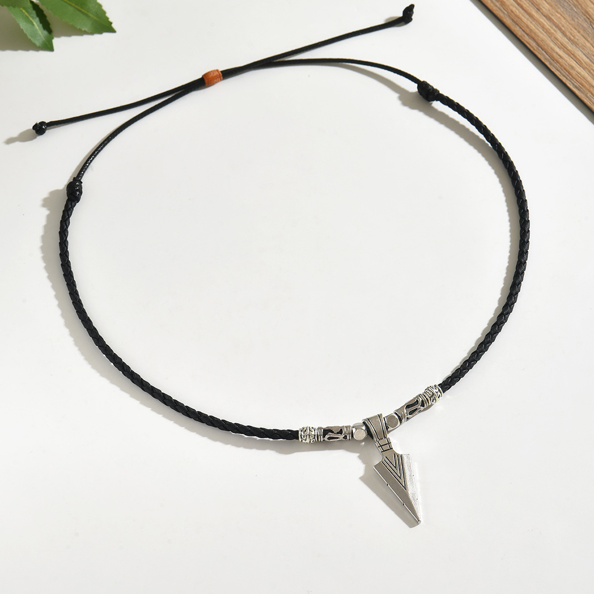 남성용 레트로 인조 가죽 목걸이, 중세 빈티지 화살 펜 - Mens Dog Tag Necklace 리뷰 및 가격