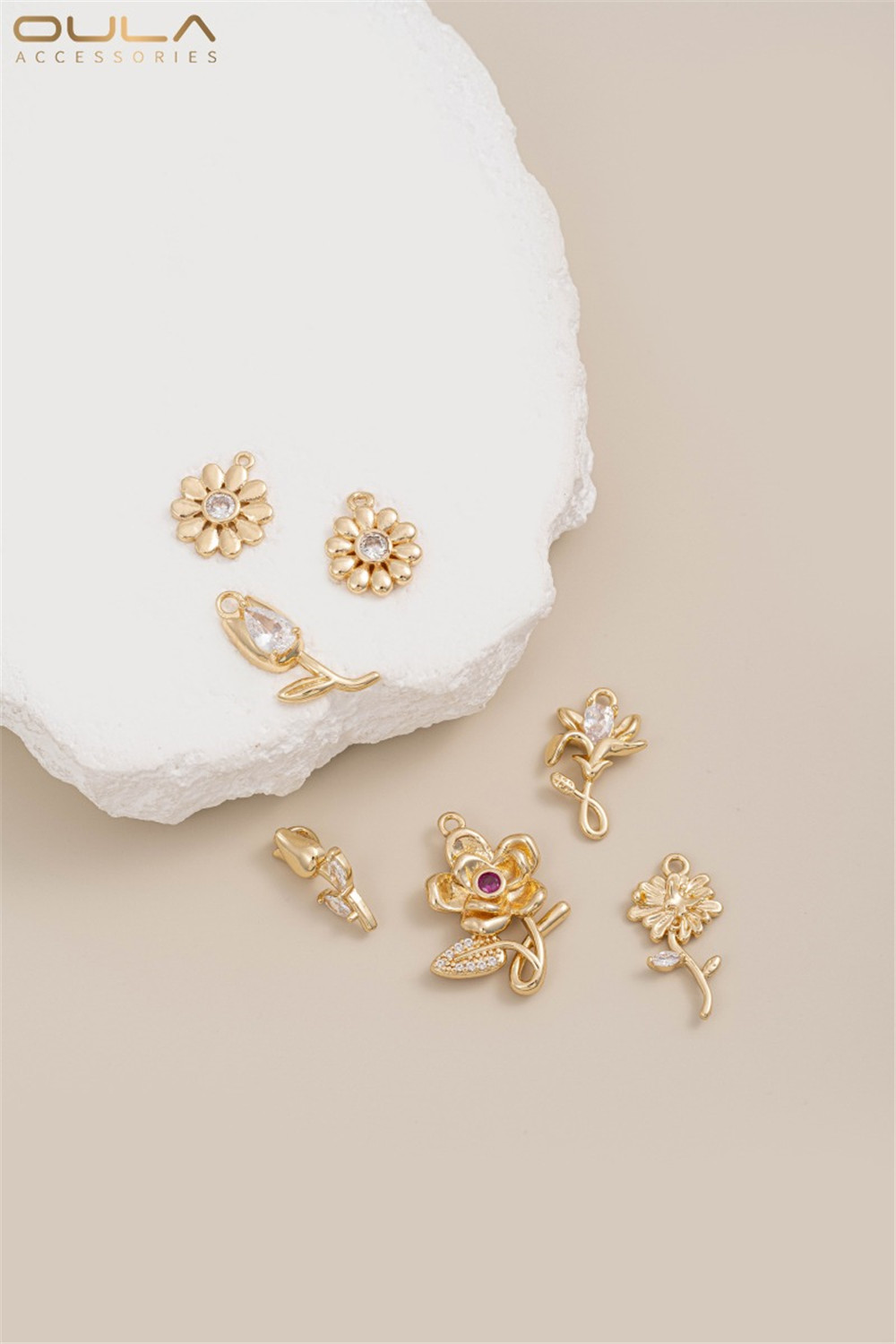 1PCS 14K 금도금 및 지르콘 상감 작은 데이지,  - Rose Gold Bracelet 리뷰 및 가격