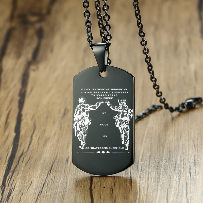 Vnox 남성용 스테인리스 스틸 펜던트 BFF 목걸이, - Mens Dog Tag Necklace 리뷰 및 가격