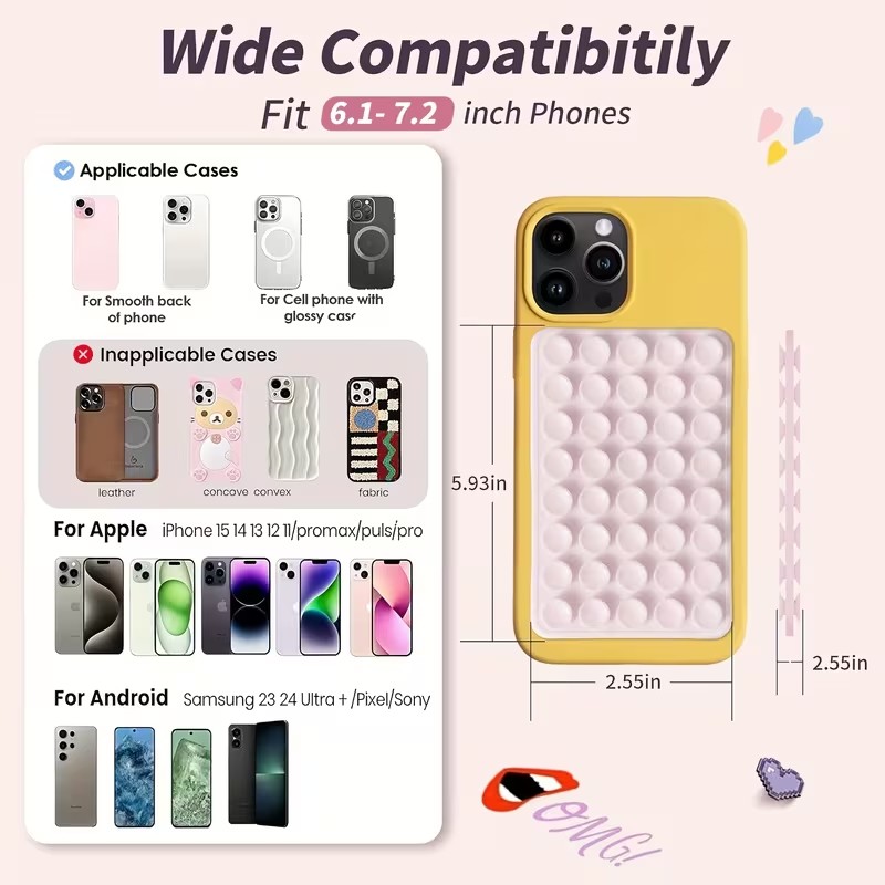 2팩 실리콘 흡착식 휴대폰 거치대 – 각도 조절 가능, - Watches & Jewelry Repair Center New York Reviews 리뷰 및 가격