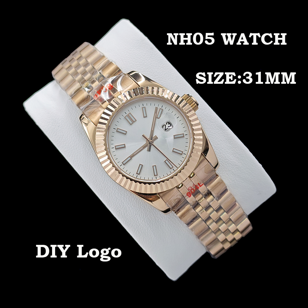 새로운 31mm NH05 시계 여성용 자동 시계 맞춤형 - Rose Gold Bracelet 리뷰 및 가격