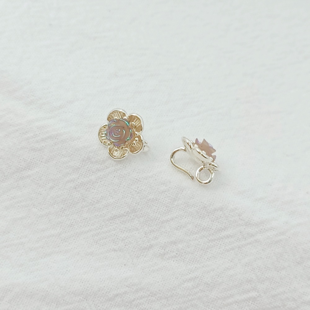 실버 18K 고대 스타일 골드 로즈 옷깃 버클, 꽃 클 - Rose Gold Bracelet 리뷰 및 가격