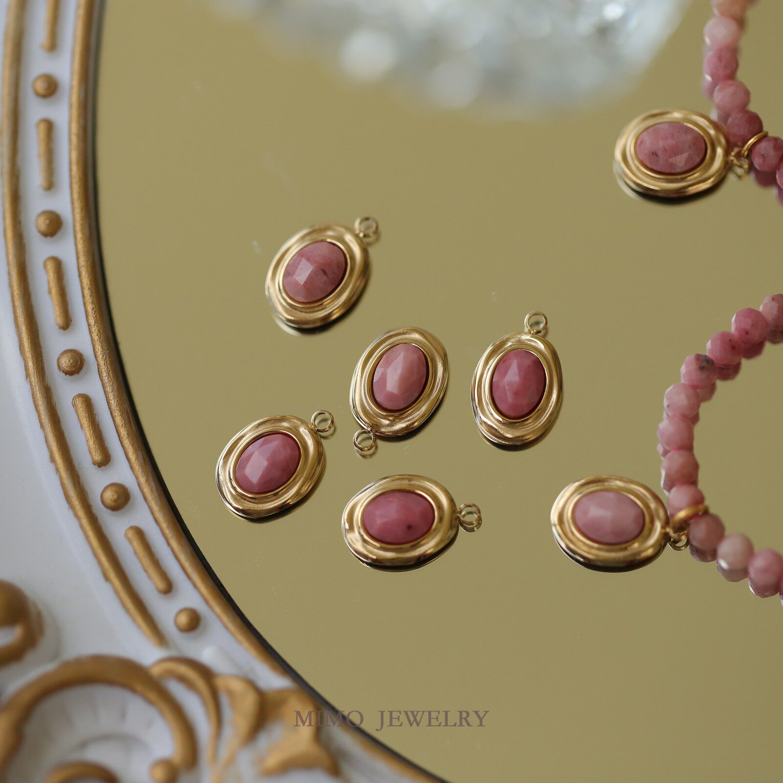 1pcs 티타늄 스틸 골드 도금 드라이 로즈 컬러 면처 - Rose Gold Bracelet 리뷰 및 가격