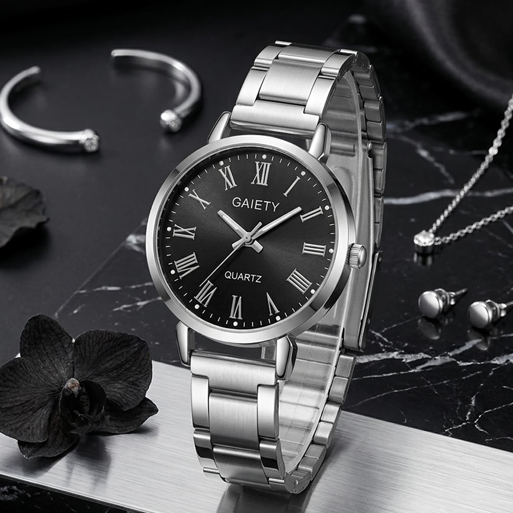 4개/세트 유니섹스 주얼리 시계 여성용 손목시계 액세서 - Jewelry Watches Silver 리뷰 및 가격