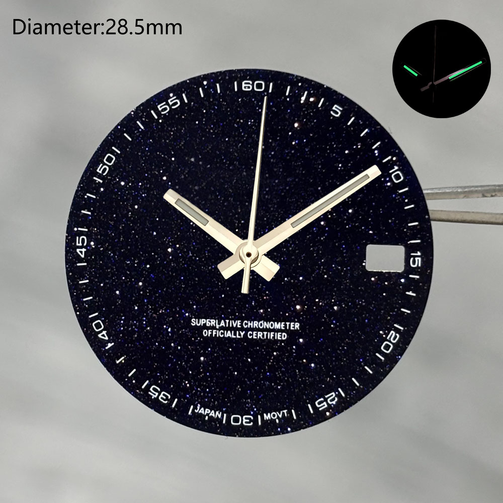 28.5mm nh35 S 로고 다이얼 반짝이는 별빛 하 - Stones Watches & Jewelry In Sweden Ab 리뷰 및 가격